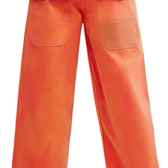 Free People Waterfalls Baggy Wide Leg Jeans We The Free Oklahoma Sun - Picture 6 of 14